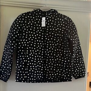 GAP Kids Puffer Jacket - Black with White Dots